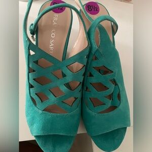 Blue Franco sarto heels ( size 8 /12 )